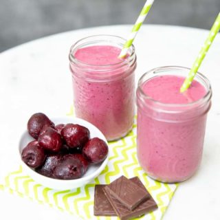 Kid-approved Chocolate Cherry Smoothie - Sarah Remmer, RD