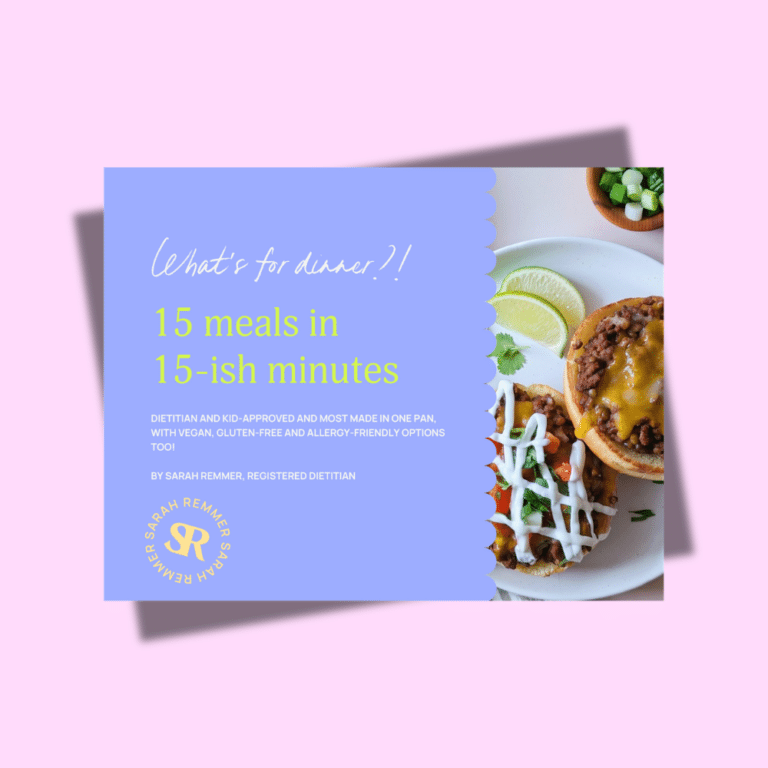 What’s for Dinner? 15 Quick & Easy Family Meals (e-Book)